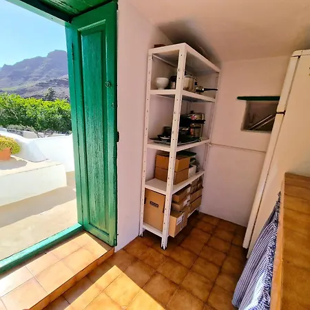 Histórica Casa Con Vistas Al Jardín De Cactus Y Montañas Mogán